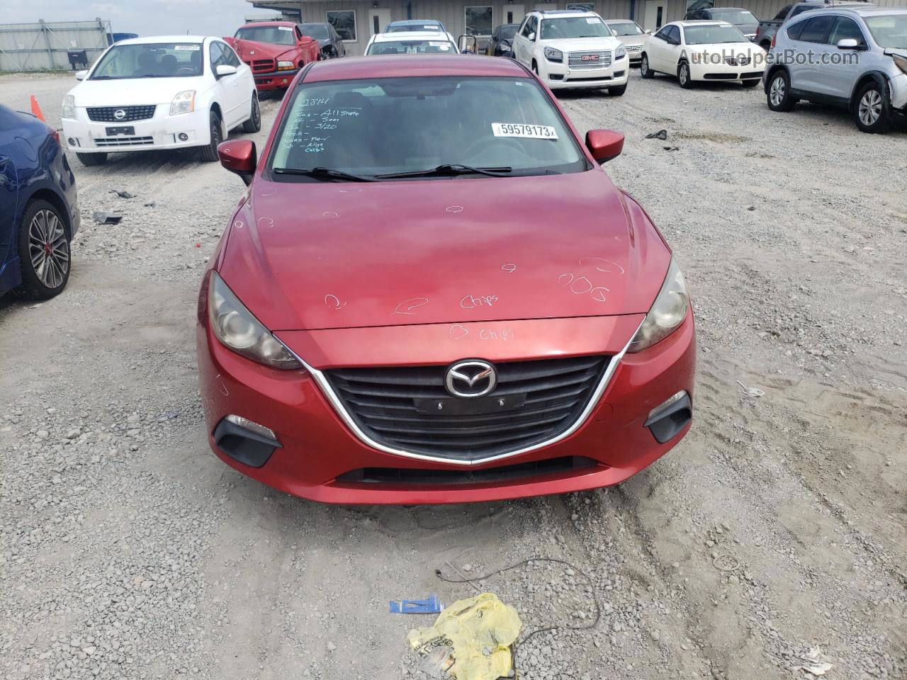 2014 Mazda 3 Sport Red vin: JM1BM1U75E1133638