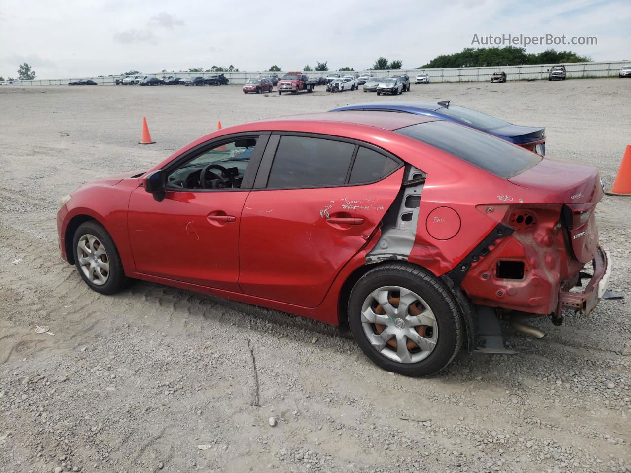 2014 Mazda 3 Sport Red vin: JM1BM1U75E1133638