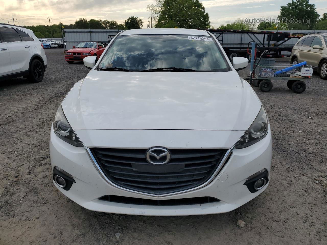 2014 Mazda 3 Sport White vin: JM1BM1U75E1135258