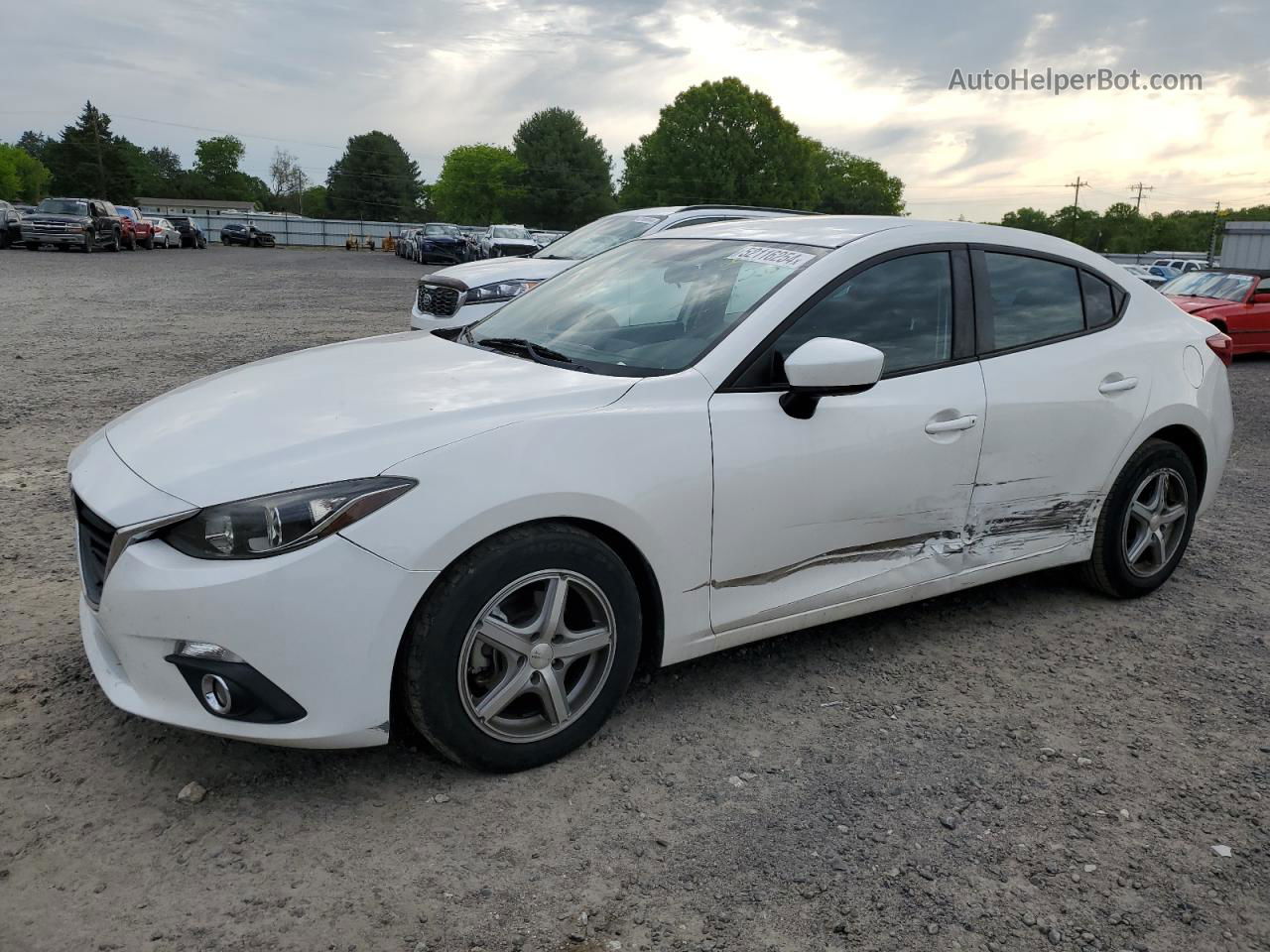 2014 Mazda 3 Sport White vin: JM1BM1U75E1135258