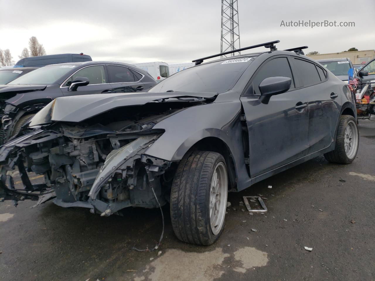 2014 Mazda 3 Sport Серый vin: JM1BM1U75E1194147