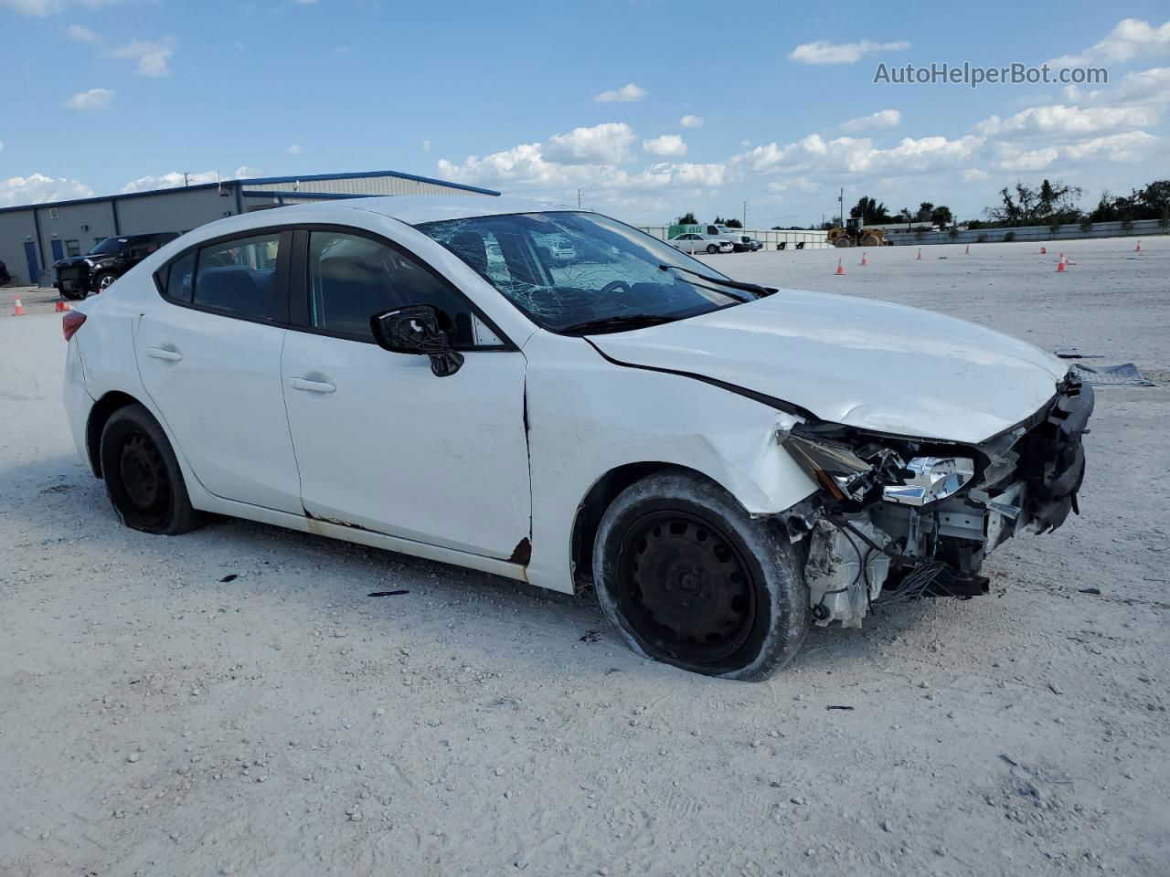 2014 Mazda 3 Sport White vin: JM1BM1U75E1194777