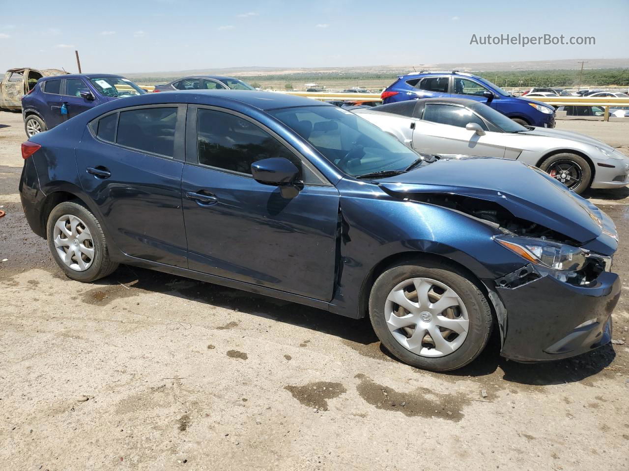 2014 Mazda 3 Sport Blue vin: JM1BM1U75E1211674