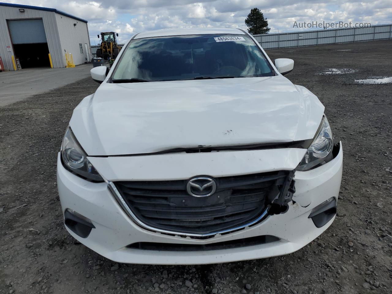 2014 Mazda 3 Sport White vin: JM1BM1U75E1215210