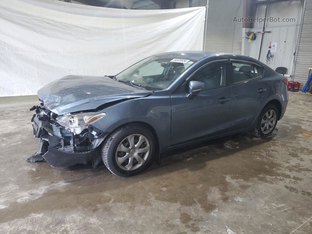 2015 Mazda 3 Sport Blue vin: JM1BM1U75F1257135