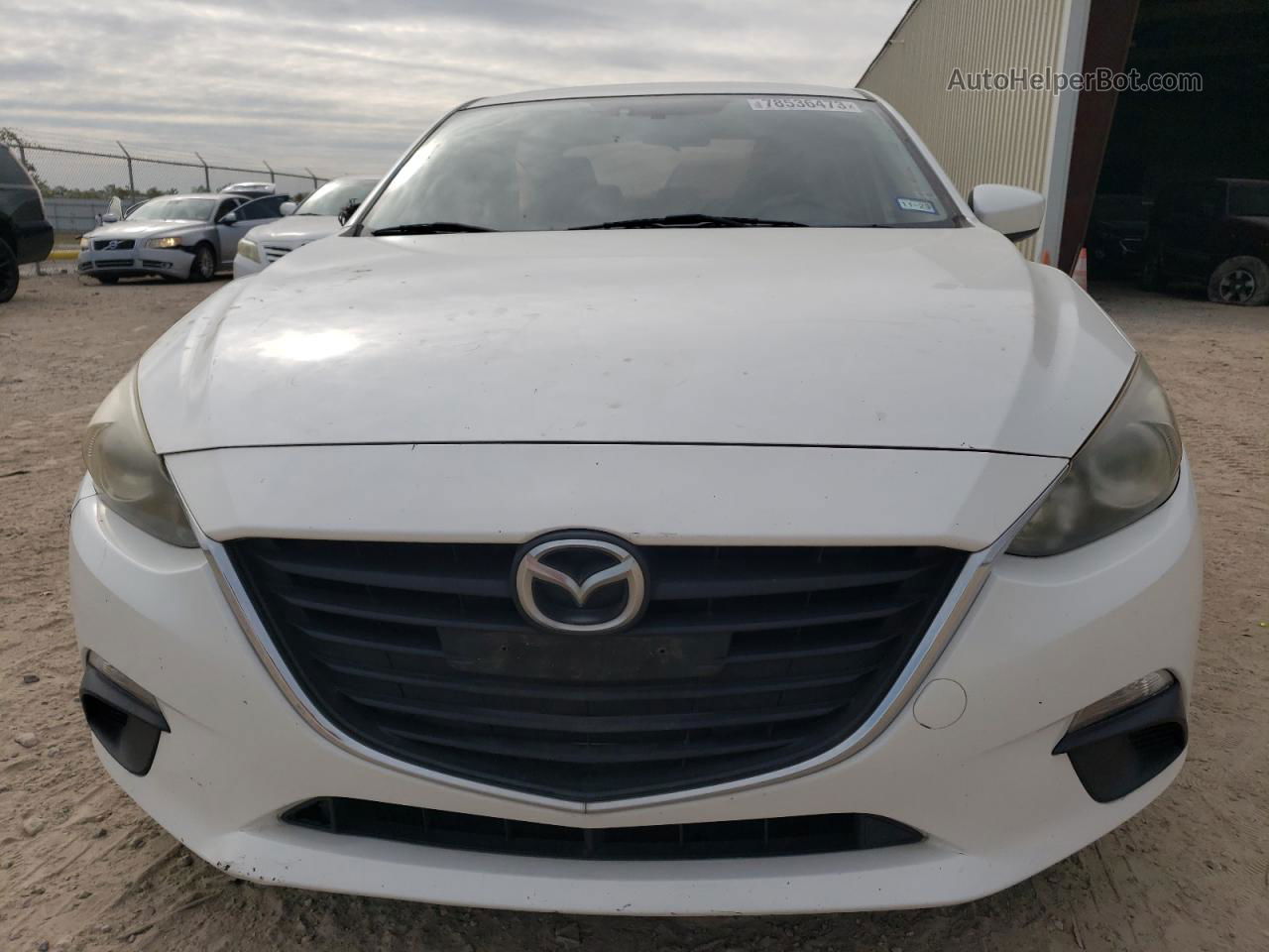 2016 Mazda 3 Sport White vin: JM1BM1U75G1304410