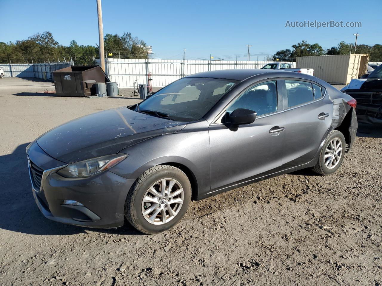 2016 Mazda 3 Sport Gray vin: JM1BM1U75G1306710