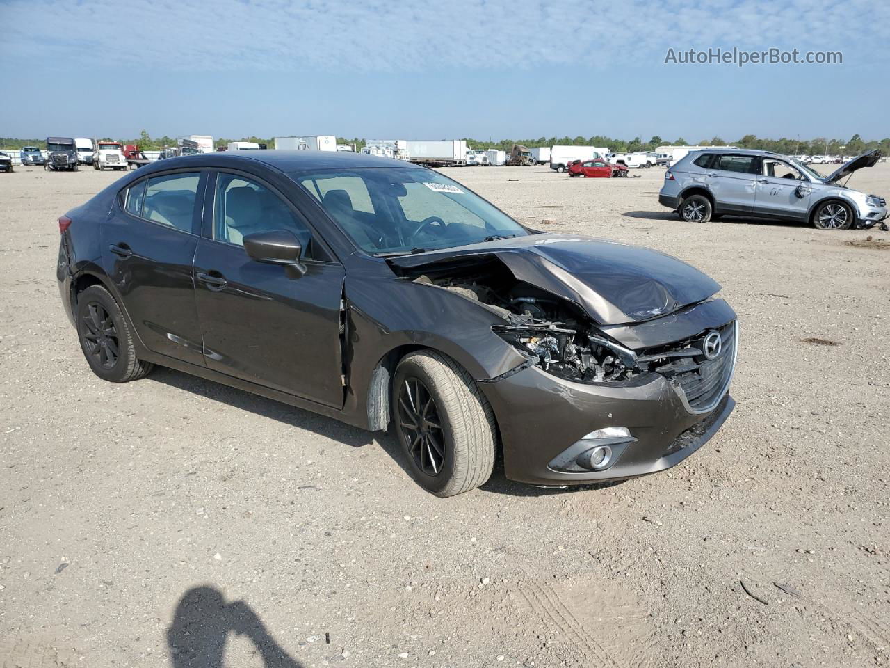 2014 Mazda 3 Sport Серый vin: JM1BM1U76E1120459