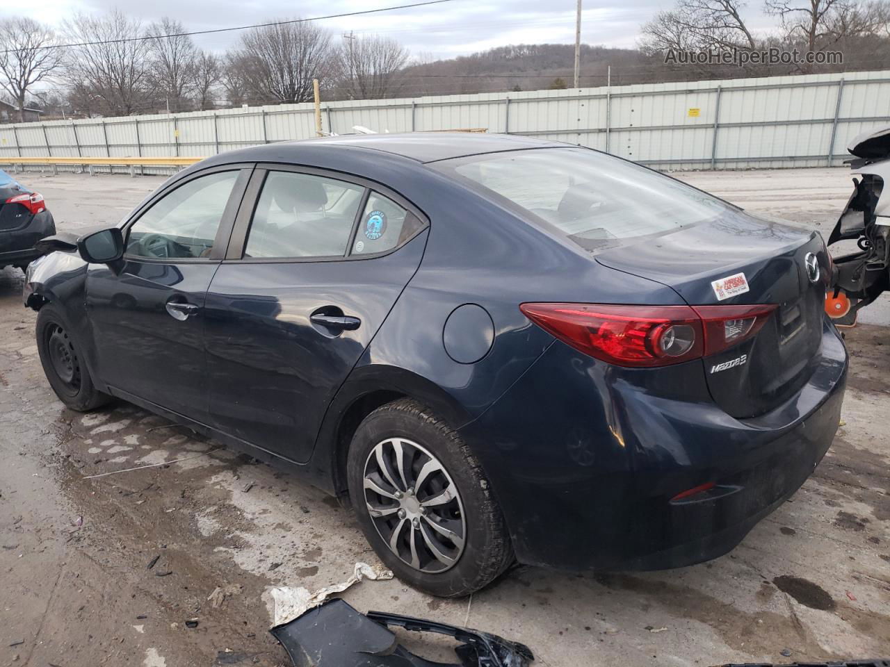 2014 Mazda 3 Sport Blue vin: JM1BM1U76E1123815