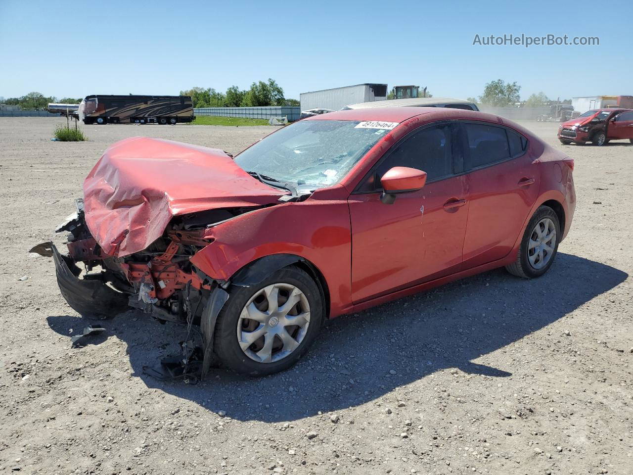 2014 Mazda 3 Sport Red vin: JM1BM1U76E1186235