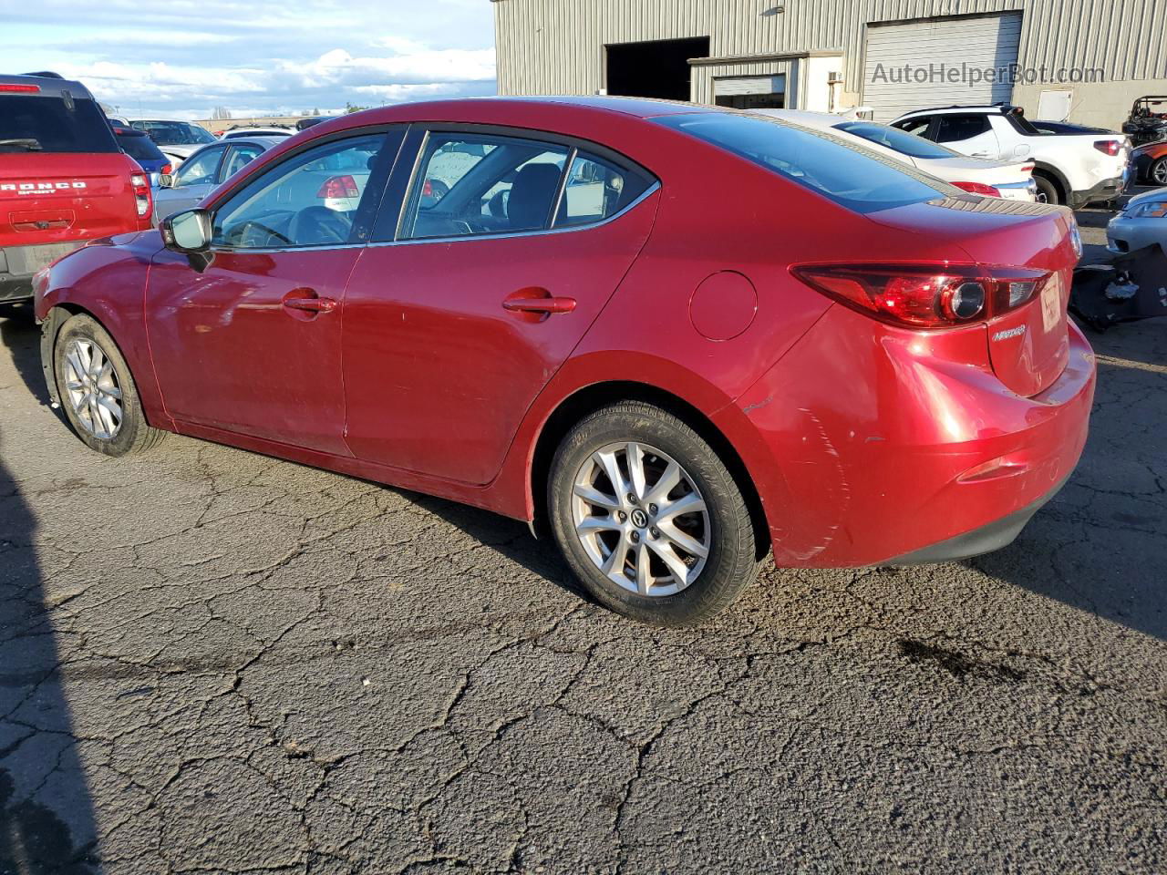 2016 Mazda 3 Sport Красный vin: JM1BM1U76G1355169