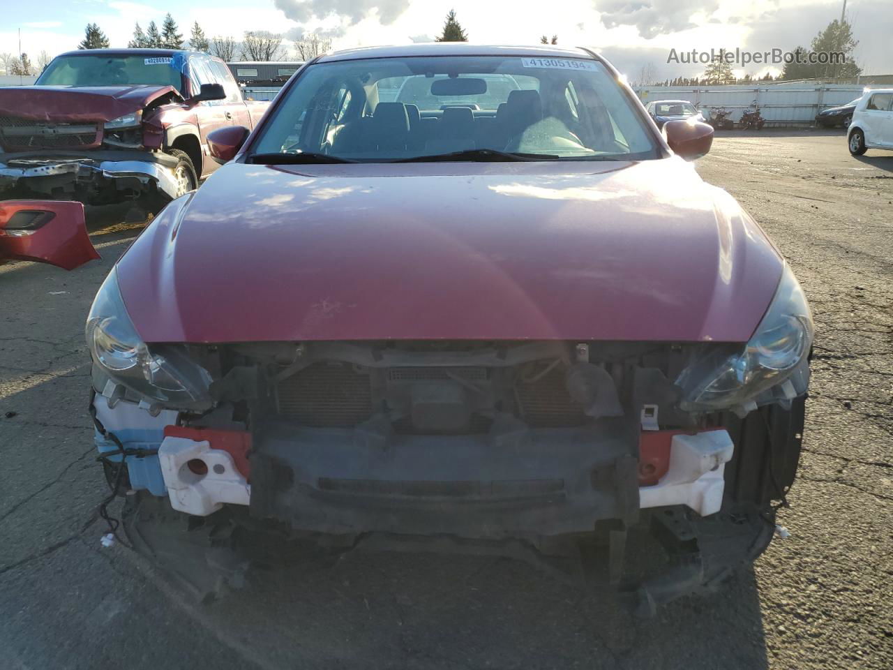 2016 Mazda 3 Sport Red vin: JM1BM1U76G1355169