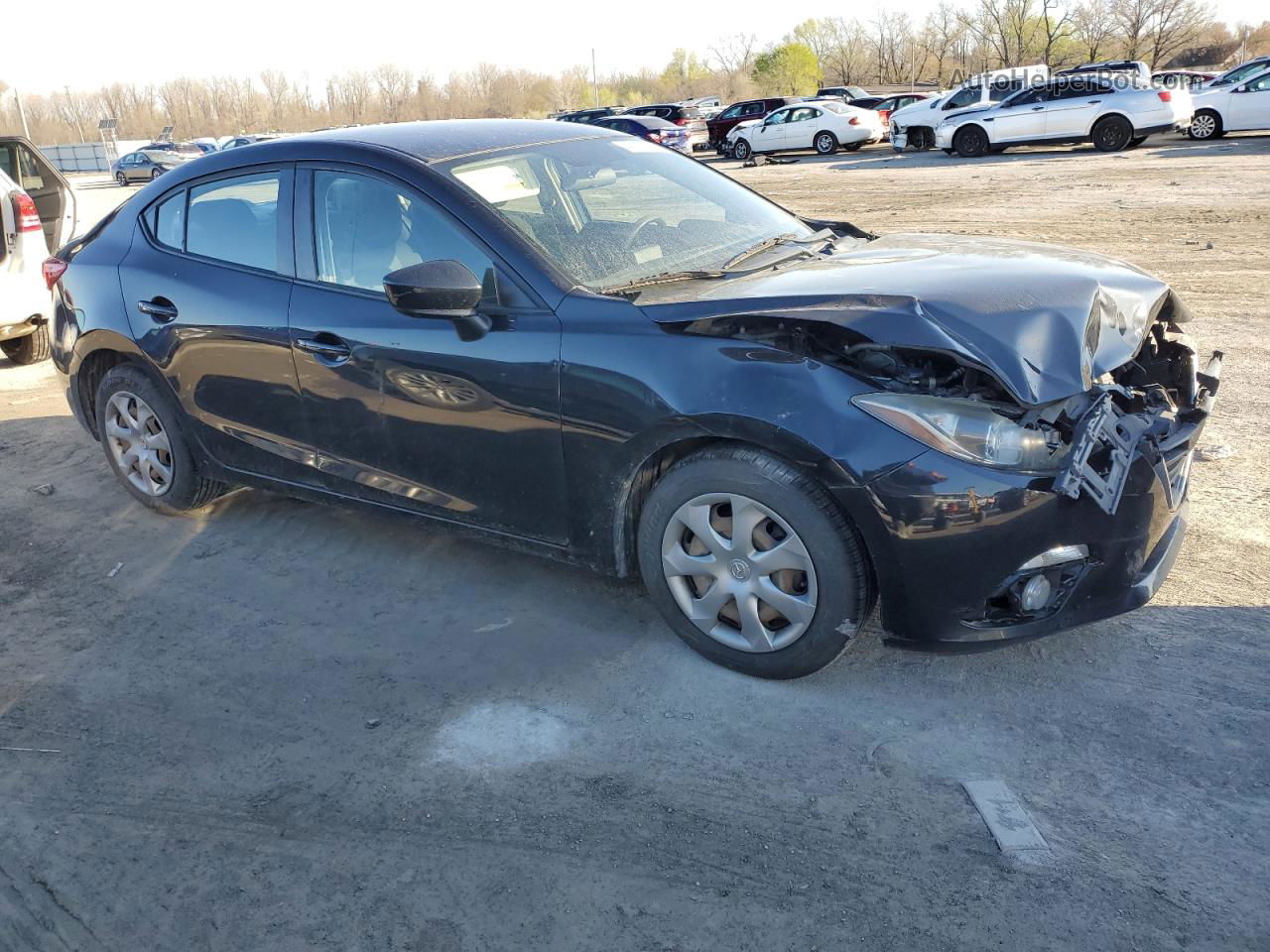 2014 Mazda 3 Sport Синий vin: JM1BM1U77E1159819