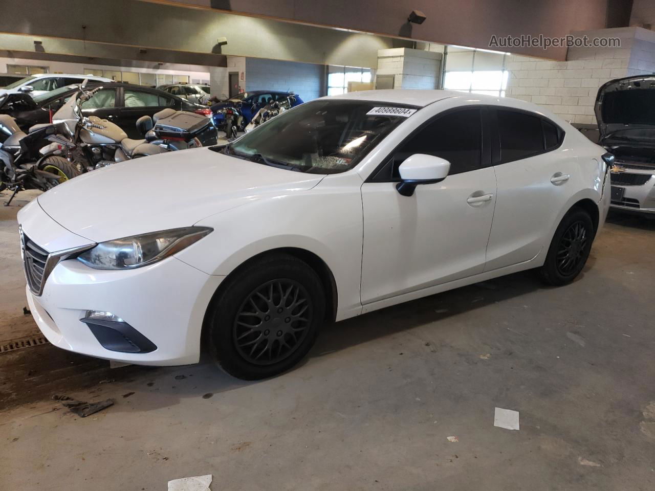 2014 Mazda 3 Sport White vin: JM1BM1U77E1185501