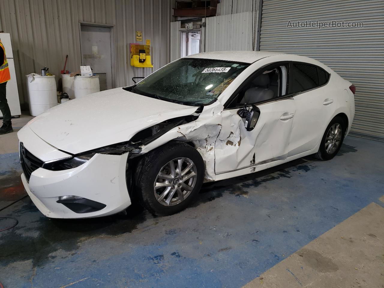 2016 Mazda 3 Sport White vin: JM1BM1U77G1326960