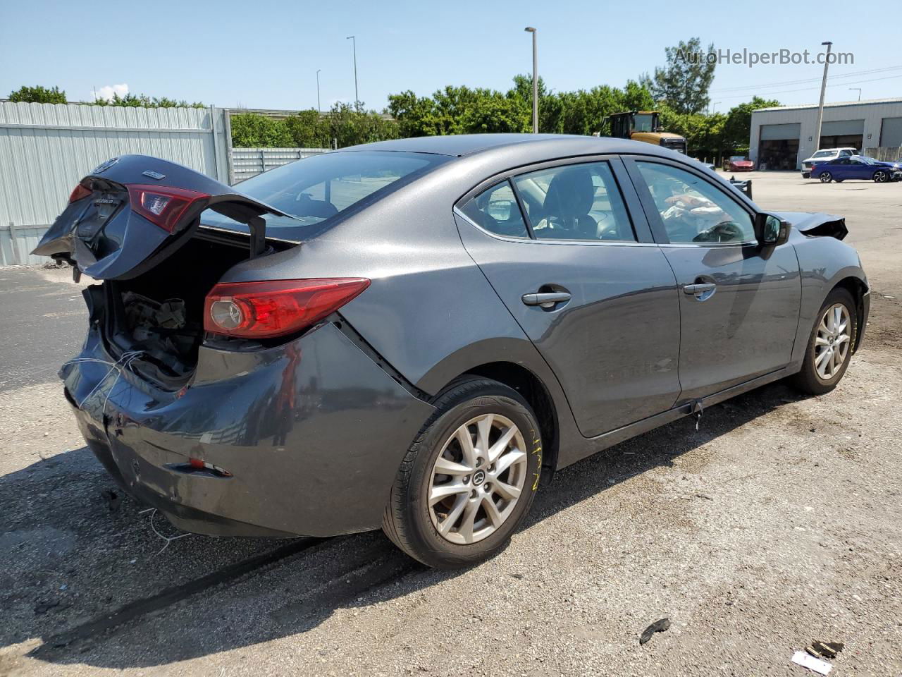 2016 Mazda 3 Sport Gray vin: JM1BM1U77G1327140