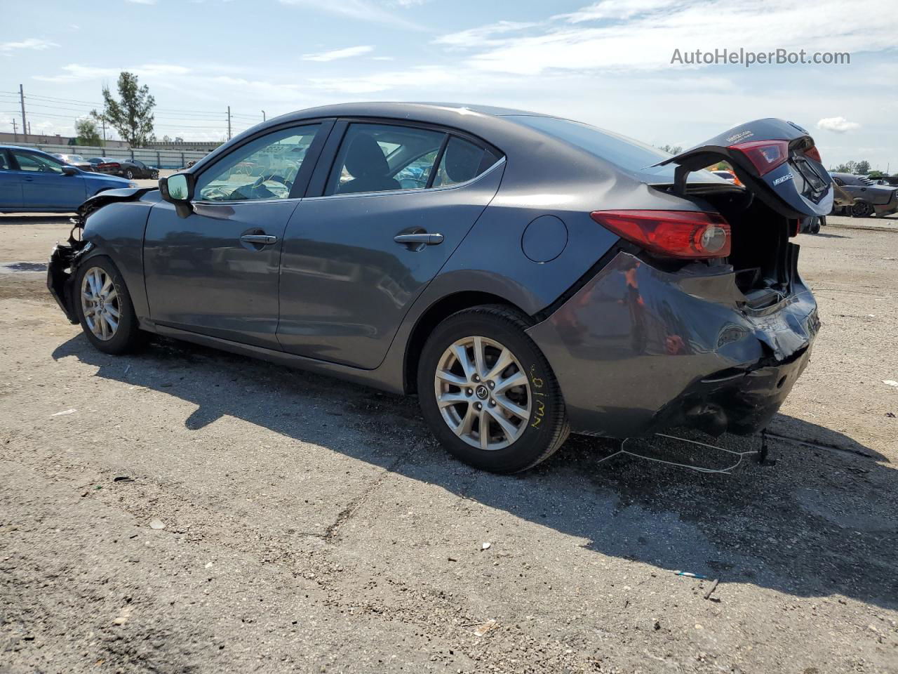 2016 Mazda 3 Sport Gray vin: JM1BM1U77G1327140