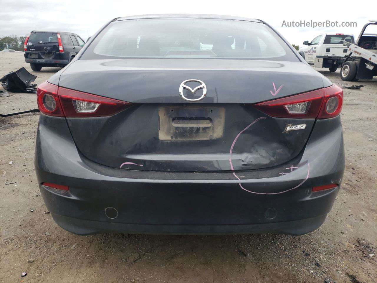 2016 Mazda 3 Sport Серый vin: JM1BM1U78G1308578