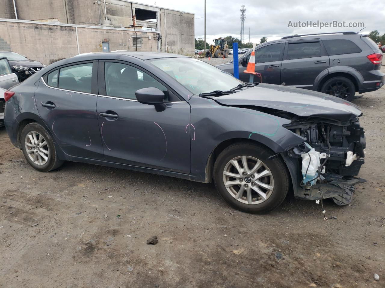 2016 Mazda 3 Sport Gray vin: JM1BM1U78G1308578