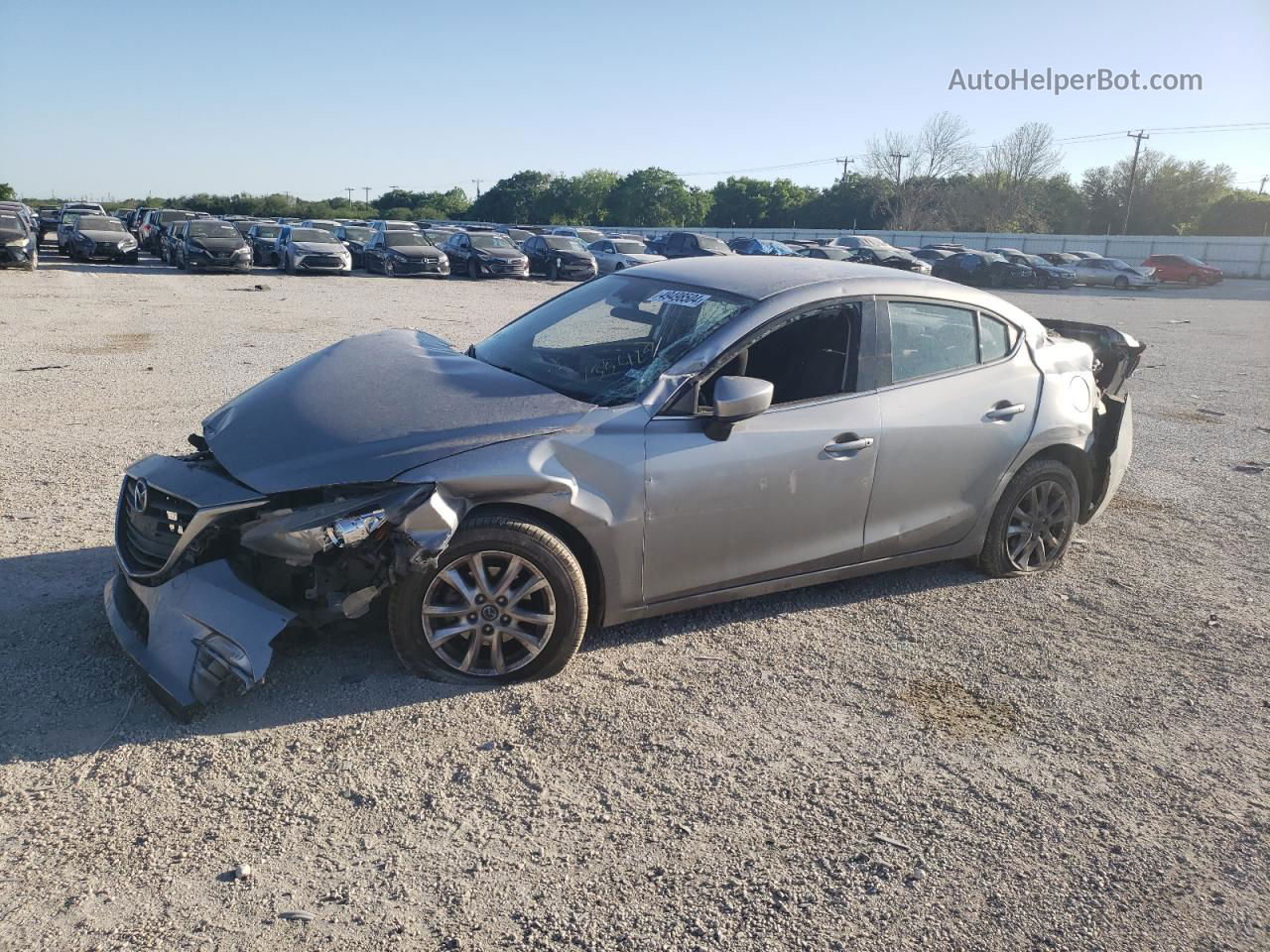 2016 Mazda 3 Sport Gray vin: JM1BM1U78G1336218