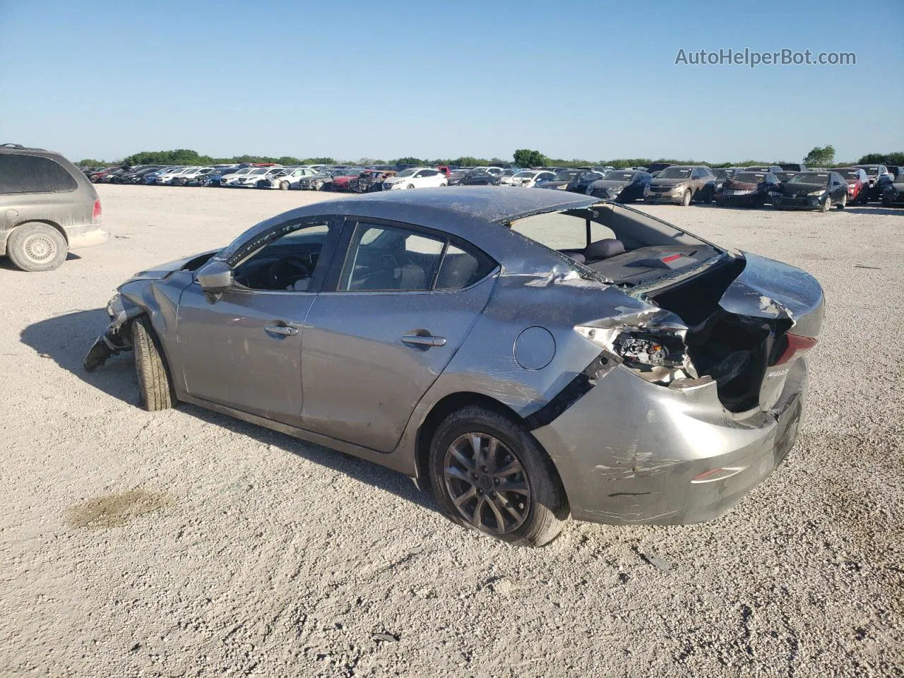 2016 Mazda 3 Sport Gray vin: JM1BM1U78G1336218