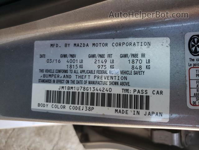 2016 Mazda 3 Sport Silver vin: JM1BM1U78G1344240