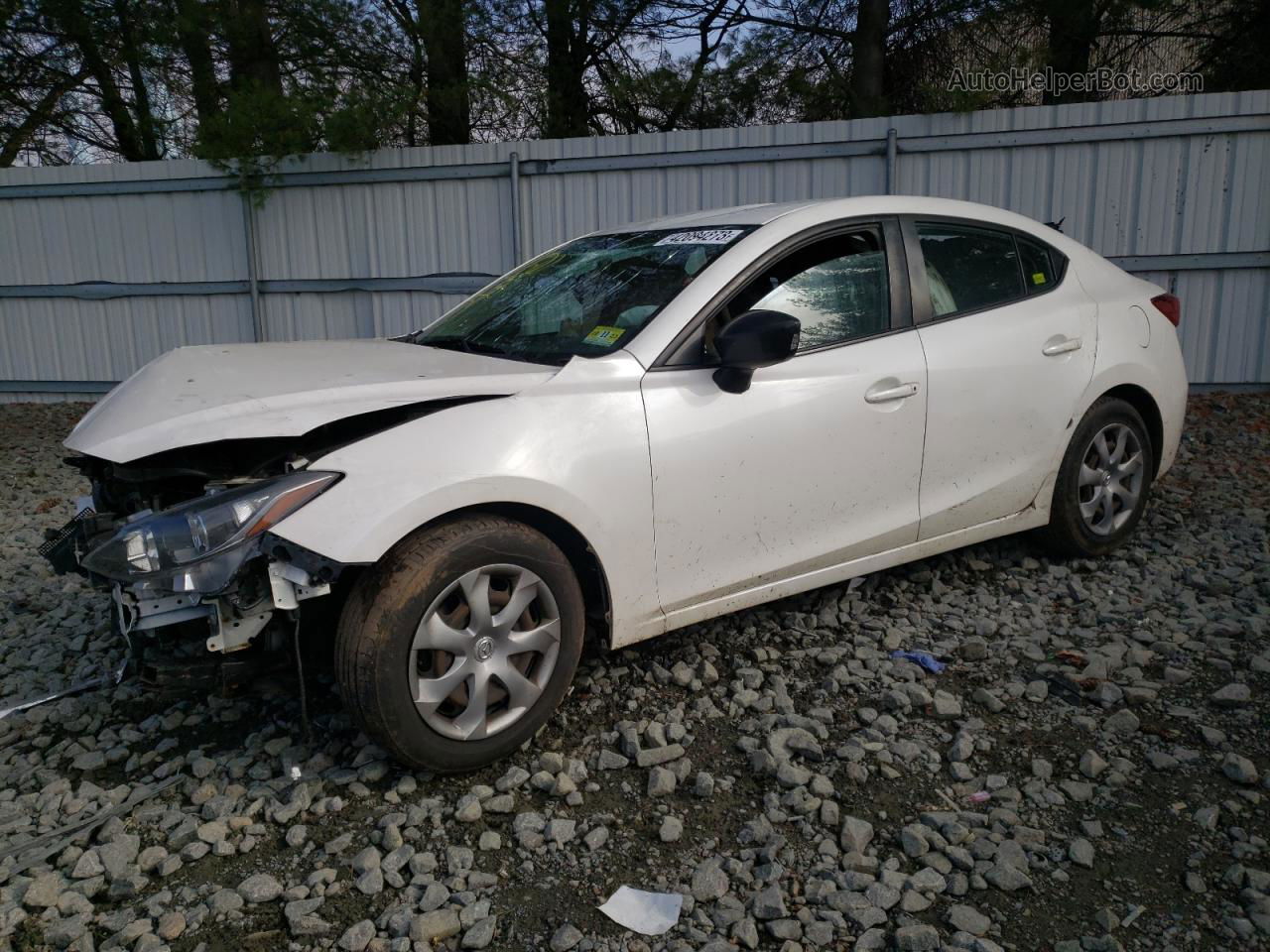 2014 Mazda 3 Sport White vin: JM1BM1U79E1121699