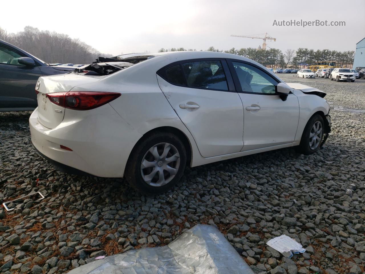 2014 Mazda 3 Sport White vin: JM1BM1U79E1121699