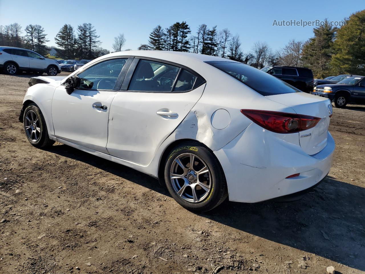 2014 Mazda 3 Sport White vin: JM1BM1U79E1132380