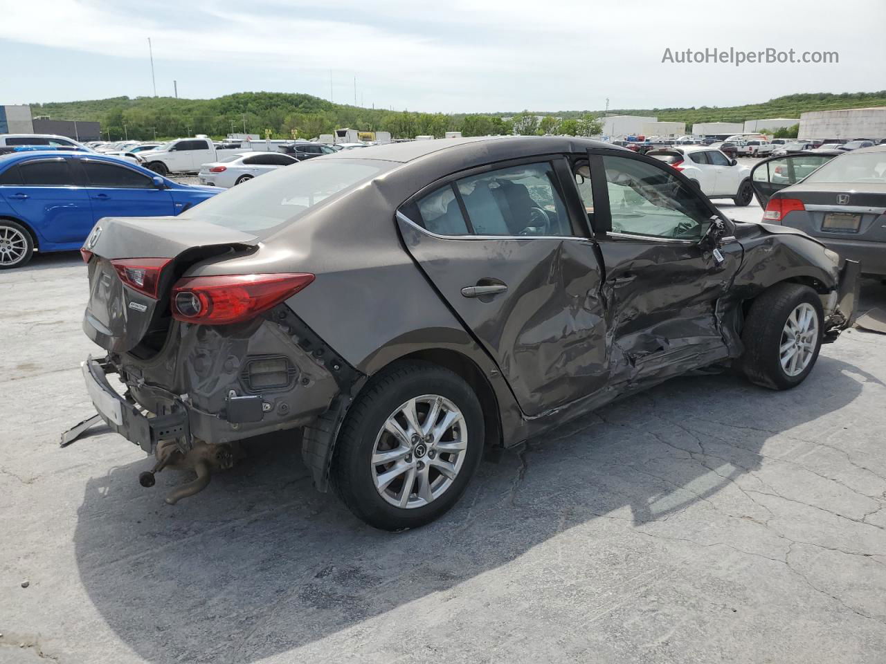 2016 Mazda 3 Sport Brown vin: JM1BM1U79G1308718