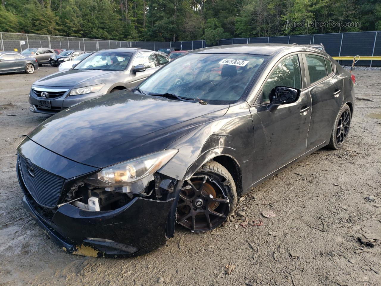 2014 Mazda 3 Sport Black vin: JM1BM1U7XE1121310