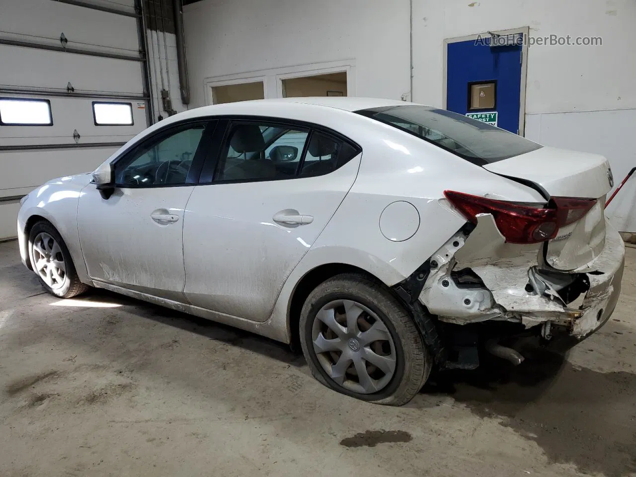 2014 Mazda 3 Sport White vin: JM1BM1U7XE1131481