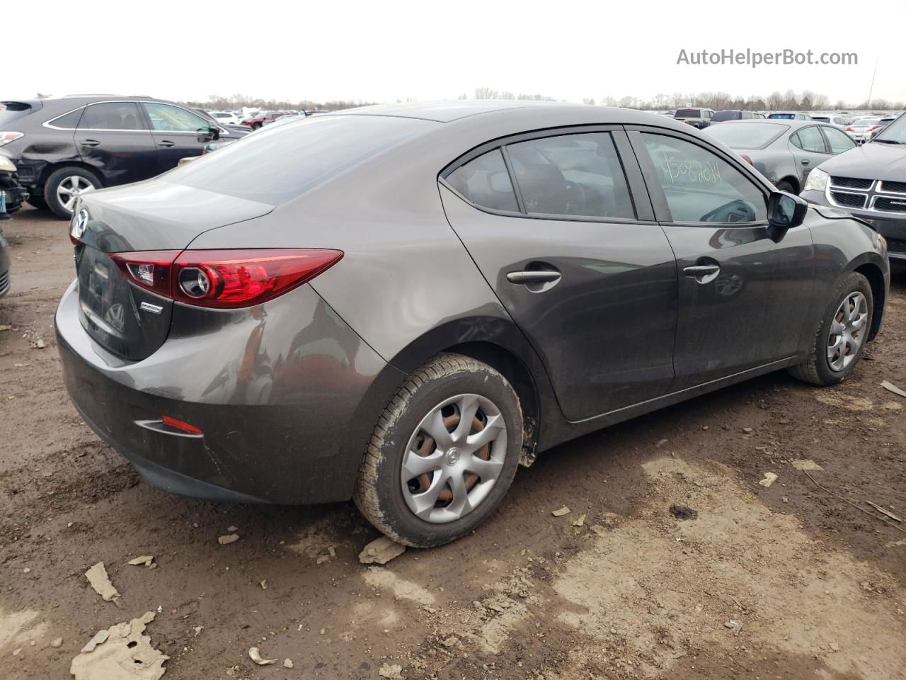 2014 Mazda 3 Sport Серый vin: JM1BM1U7XE1216319