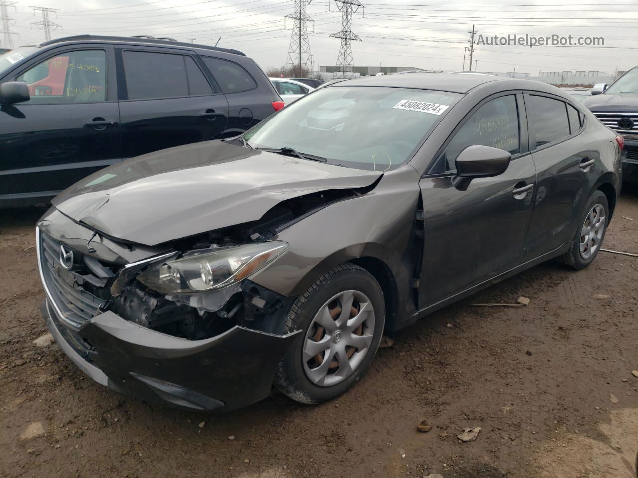 2014 Mazda 3 Sport Gray vin: JM1BM1U7XE1216319