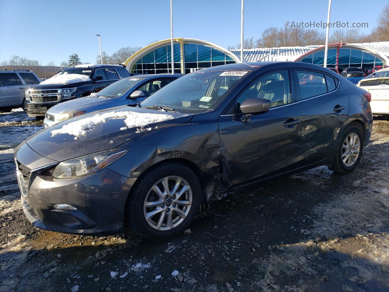 2016 Mazda 3 Sport Gray vin: JM1BM1U7XG1303673