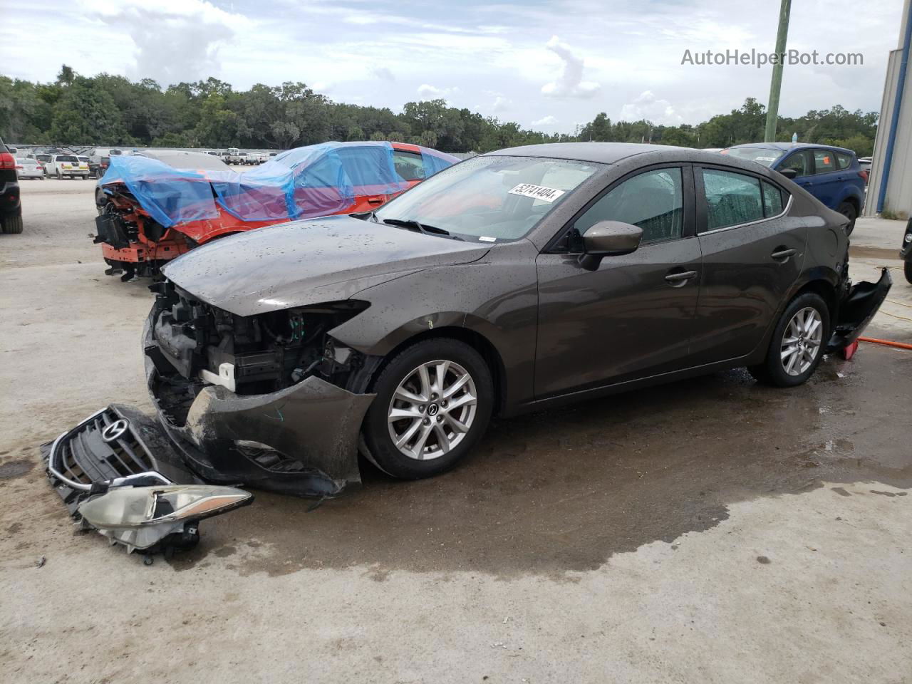 2016 Mazda 3 Sport Gray vin: JM1BM1U7XG1309277