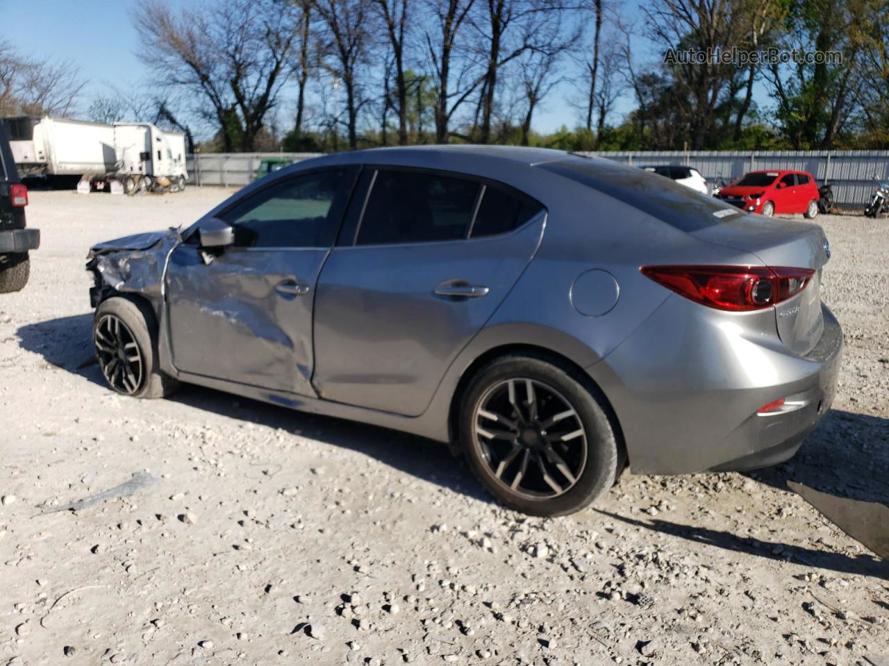 2016 Mazda 3 Sport Silver vin: JM1BM1U7XG1310624