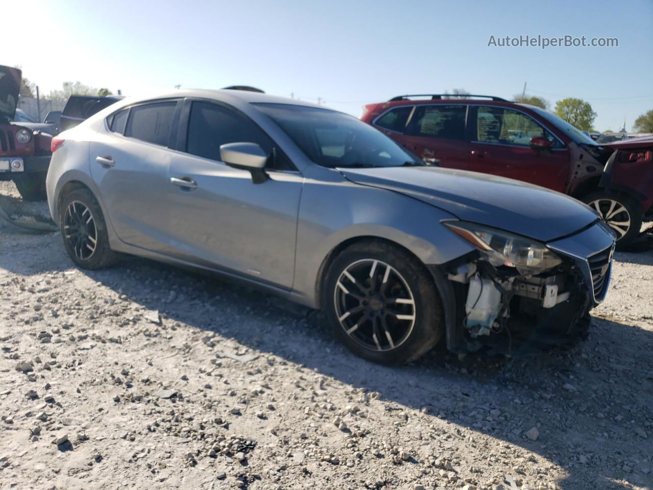 2016 Mazda 3 Sport Серебряный vin: JM1BM1U7XG1310624