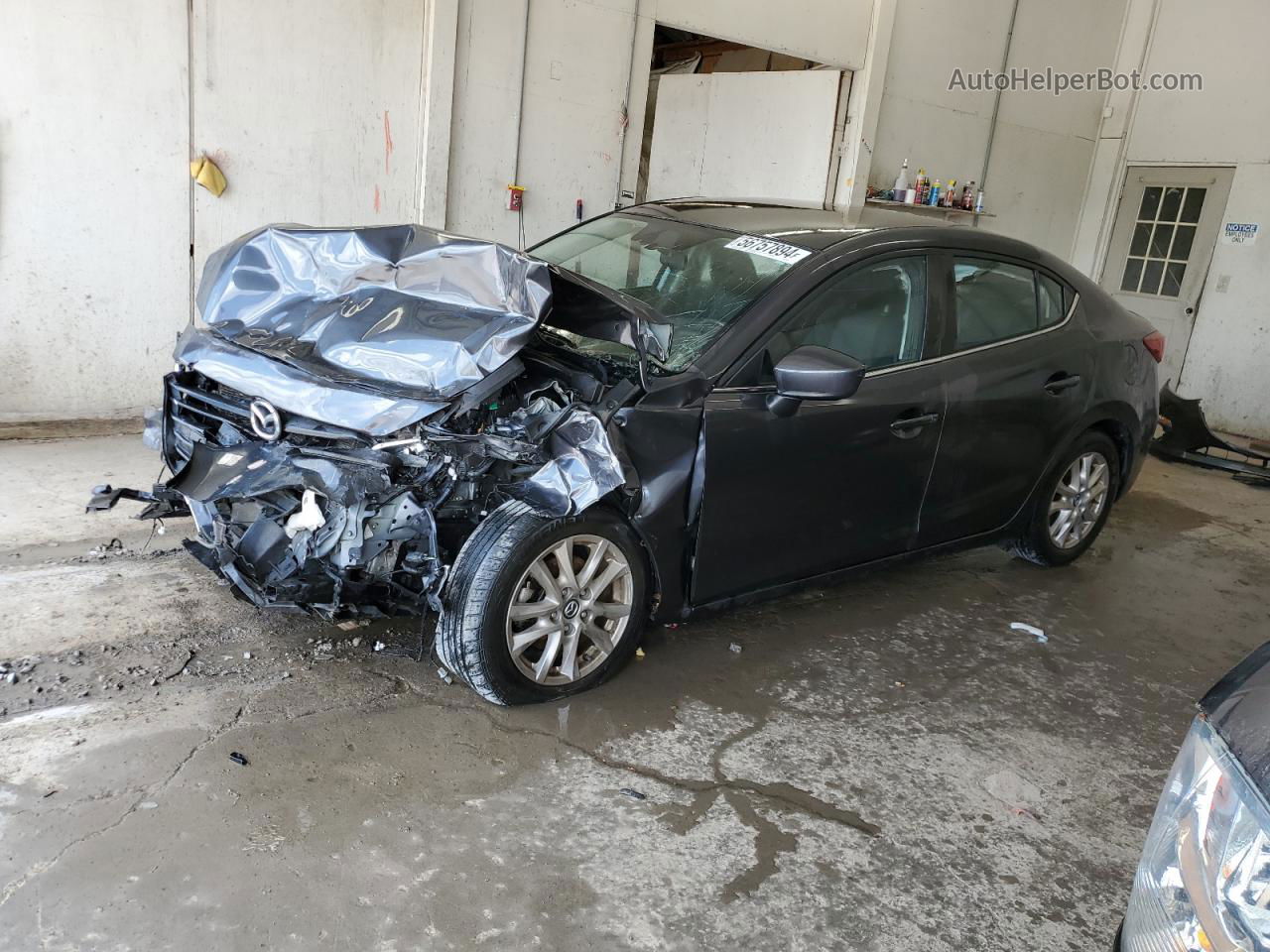 2016 Mazda 3 Sport Gray vin: JM1BM1U7XG1327214