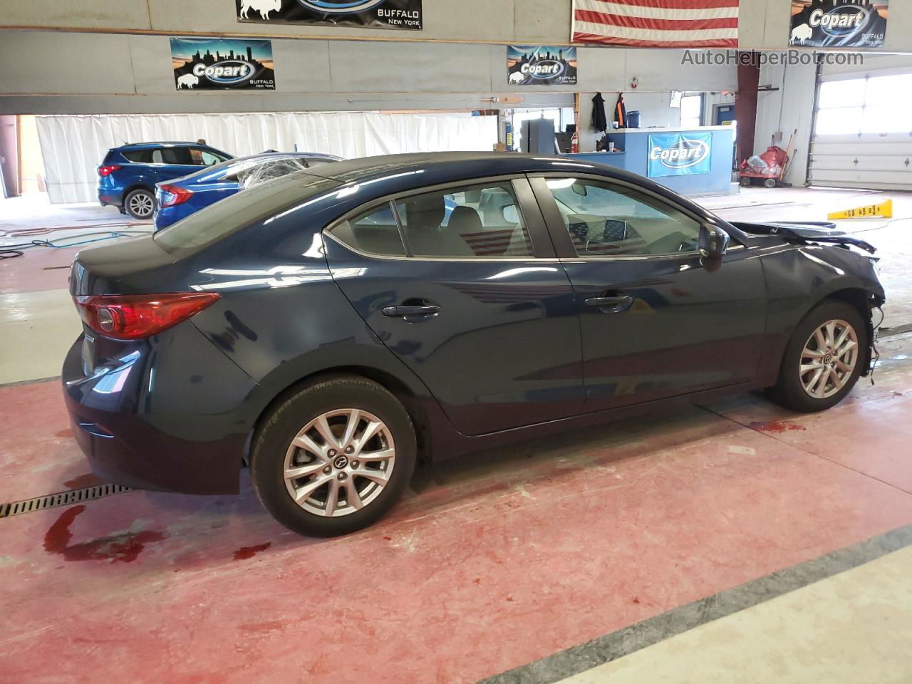 2016 Mazda 3 Sport Blue vin: JM1BM1U7XG1348399