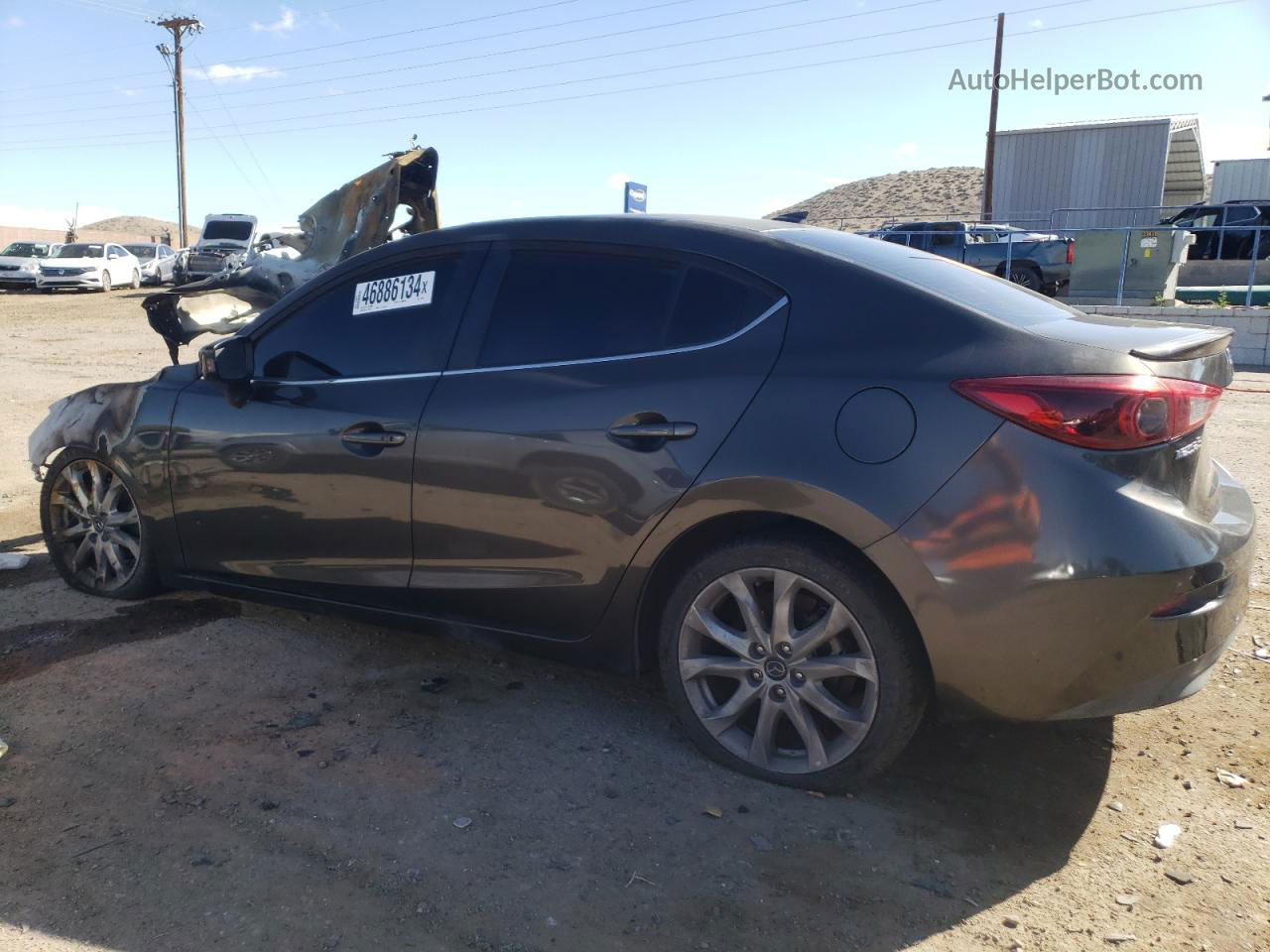 2014 Mazda 3 Touring Gray vin: JM1BM1V31E1110563