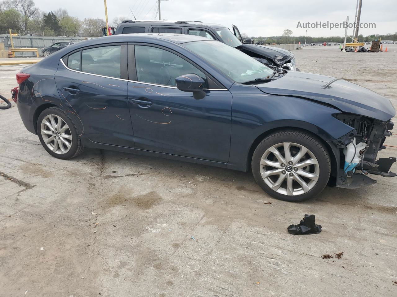 2015 Mazda 3 Touring Синий vin: JM1BM1V33F1236666