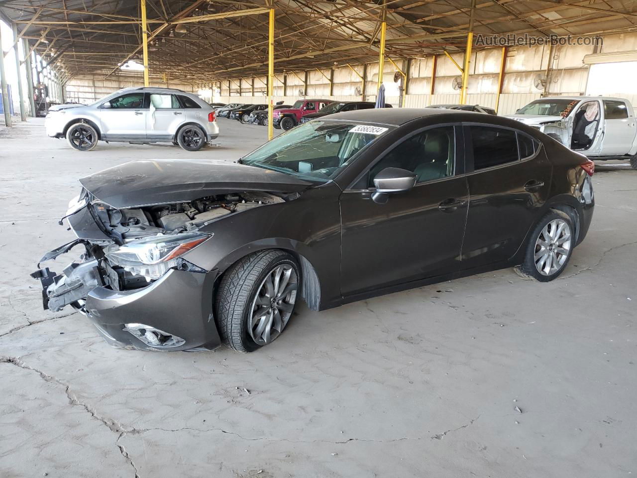 2014 Mazda 3 Touring Gray vin: JM1BM1V34E1153245