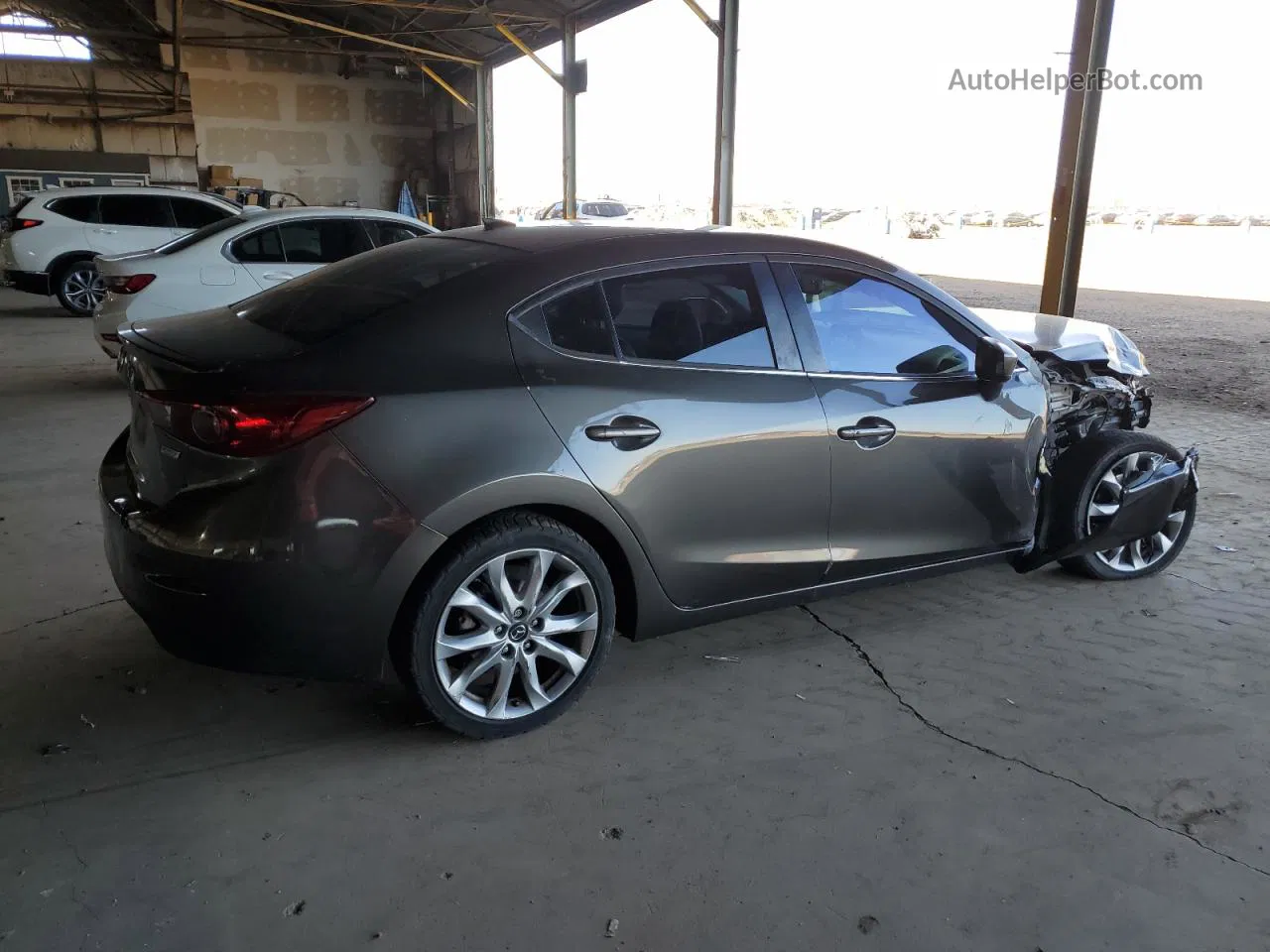 2014 Mazda 3 Touring Gray vin: JM1BM1V34E1153245