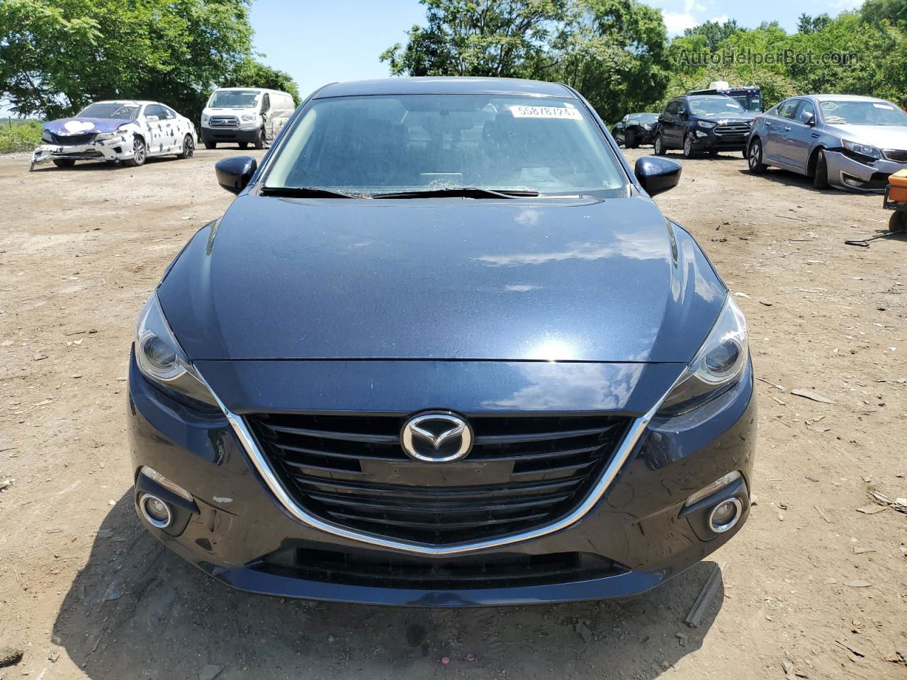 2014 Mazda 3 Touring Синий vin: JM1BM1V35E1154730