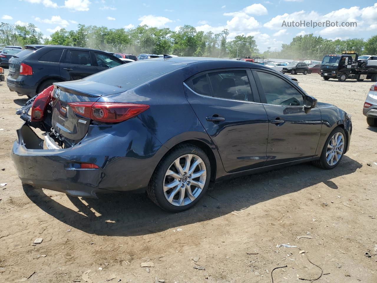 2014 Mazda 3 Touring Blue vin: JM1BM1V35E1154730