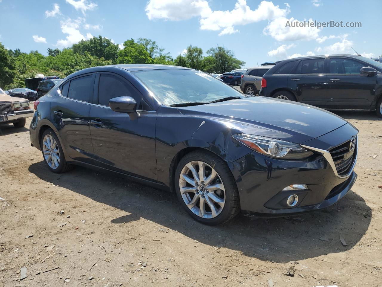 2014 Mazda 3 Touring Синий vin: JM1BM1V35E1154730