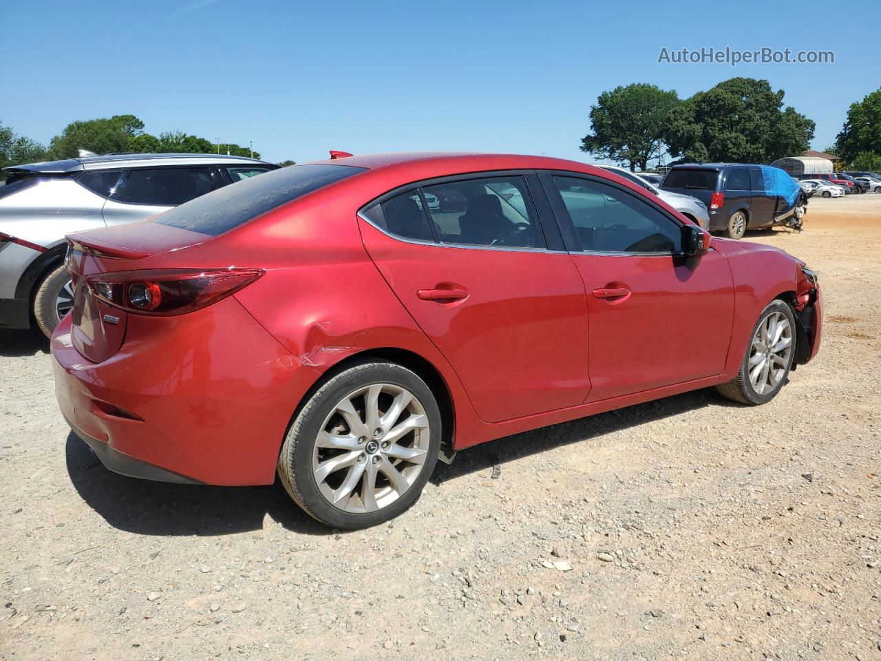 2014 Mazda 3 Touring Red vin: JM1BM1V35E1210388