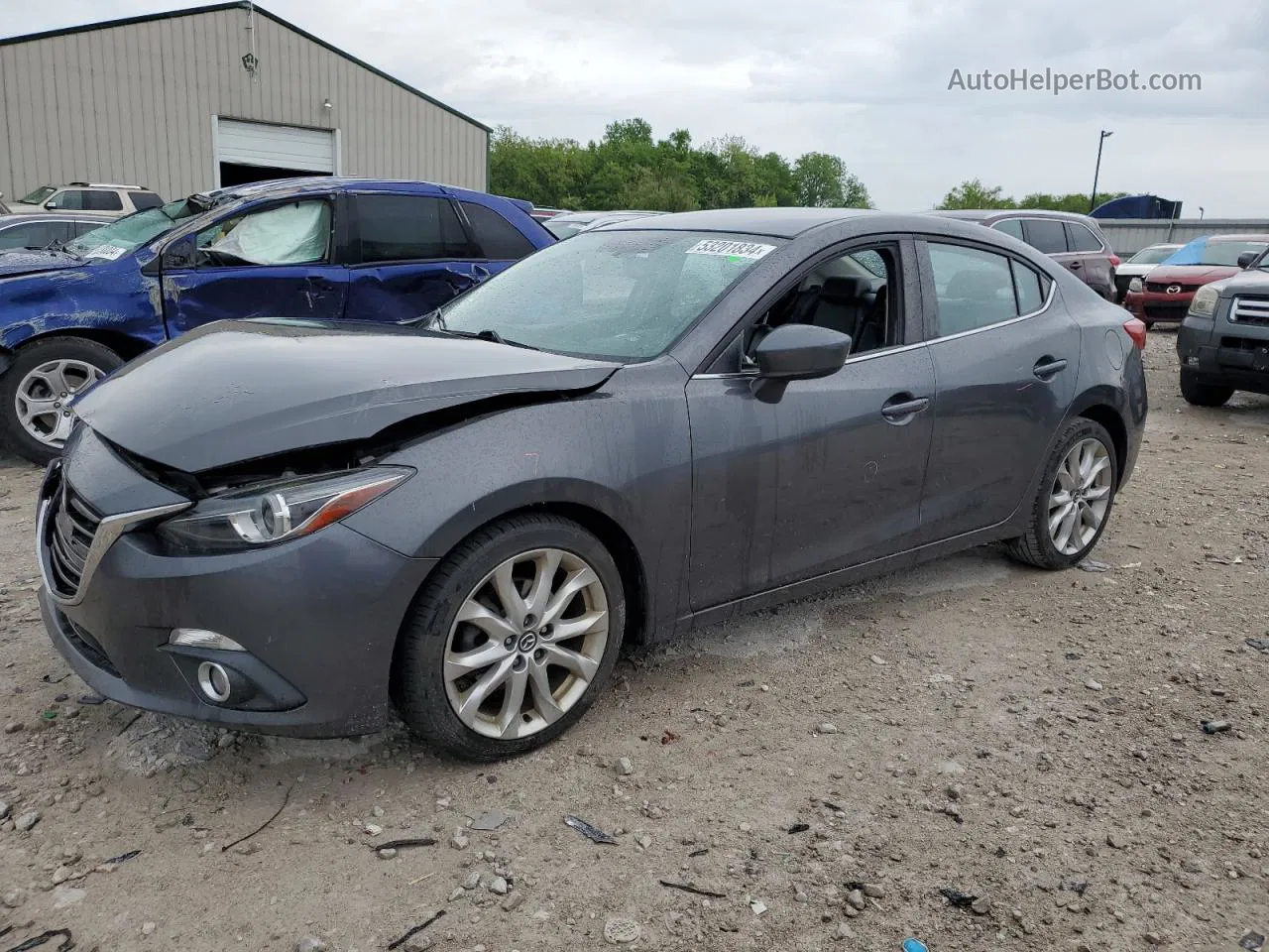 2014 Mazda 3 Touring Gray vin: JM1BM1V36E1110896