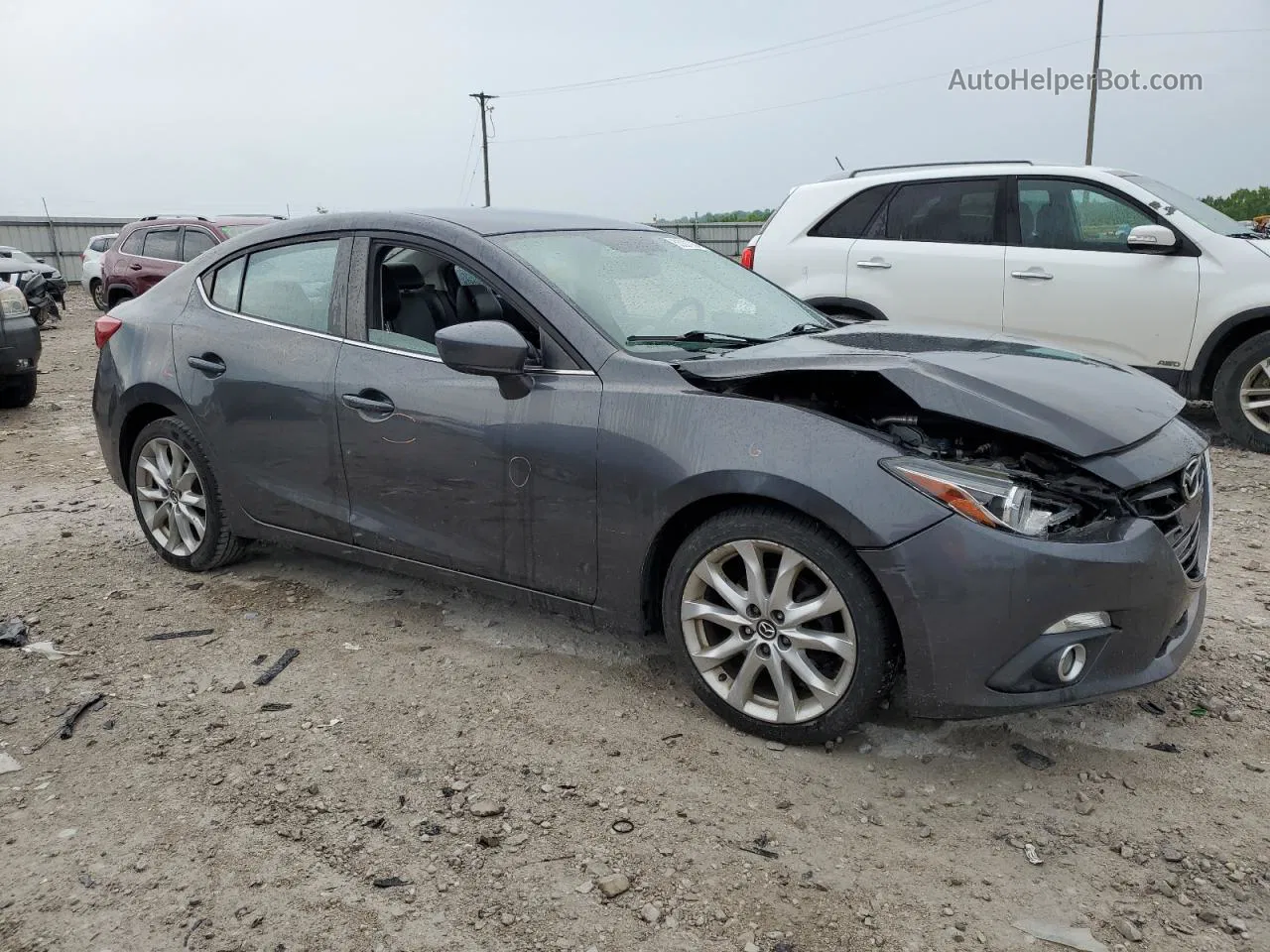 2014 Mazda 3 Touring Gray vin: JM1BM1V36E1110896